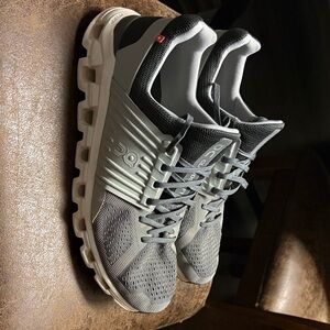 On Running Black and Gray Sneakers Men